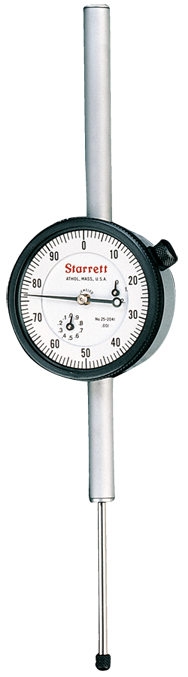 #25-4041J - 4 Total Range - .001 Graduation - AGD 2 Dial Indicator - Exact Industrial Supply
