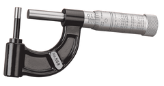#569AXP - 0 - 1'' Measuring Range - .001" Graduation - Friction Thimble - Carbide Face - Tubing Micrometer - Exact Industrial Supply