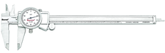 #3202-8 - 0 - 8" Stainless Steel Dial Caliper with .001" Graduation - Exact Industrial Supply