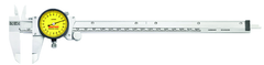#120M-225 - 0 - 225mm Measuring Range (0.02mm Grad.) - Dial Caliper - Exact Industrial Supply