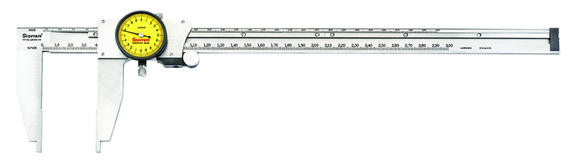 #120MB-300 - 0 - 300mm Measuring Range (0.02mm Grad.) - Dial Caliper - Exact Industrial Supply