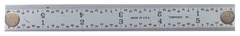 #262-024MG - 24'' Long - E/M Graduation - 1-1/4'' Wide - Rigid Magnet Rule - Exact Industrial Supply