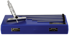 0 - 4'' Measuring Range - (.001" Grad.) - Depth Micrometer - Exact Industrial Supply