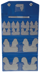 #52-470-010 - 1/64 to 1/2" - 26 Pieces - Radius Gage Set - Exact Industrial Supply