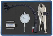 Kit Contains: Easy Mount Flex Arm Attached To Vise Grip Pliers; 0-1" Travel Indicator; Anyform Mag Base In Case - Anyform & Easy Mount Holder with Indicator - Exact Industrial Supply