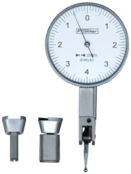 .008 Range - .0001" Graduation - Horizontal Dial Test Indicator Kit - Exact Industrial Supply