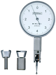 .008 Range - .0001" Graduation - Horizontal Dial Test Indicator Kit - Exact Industrial Supply