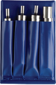 #52-575-100 - Single & Double End - 3/8 & 1/2'' Shank - .200 & .500 Tip - Combo Audible Edge & Center Finder Set - Exact Industrial Supply