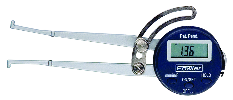 #54-554-730 - .5-6" / 150mm Range - .01" / .1mm / 1/64th Reading - Electronic Internal Caliper Gage - Exact Industrial Supply