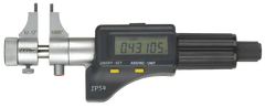 .2 - 1.2'' Measuring Range - .00005/.001mm Resolution - Friction Thimble - Hardened & Ground Face -  Electronic Inside Micrometer - Exact Industrial Supply