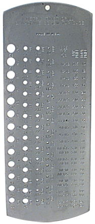 #5075 - 1 to 5.9 mm - Drill Gage - Exact Industrial Supply