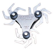 #52-485-051 - 51 Leaves - 4 to 84 Pitch - Screw Pitch Gage - Exact Industrial Supply