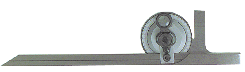 #496G - 12'' Blade Size - Universal Bevel Protractor - Exact Industrial Supply