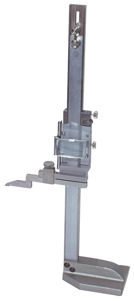 #HG12 - 12" - .001"/.02mm Graduation - Vernier Height Gage with Magnifier - Exact Industrial Supply