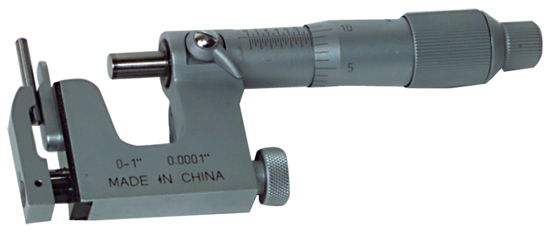 1 - 2'' Measuring Range - .0001 Graduation - Friction Thimble - Carbide Face - Mutli-Anvil Micrometer - Exact Industrial Supply