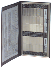 #16008 - 30 Specimans for Checking Varied Roughness Results - Microfinish Surface Comparator - Exact Industrial Supply