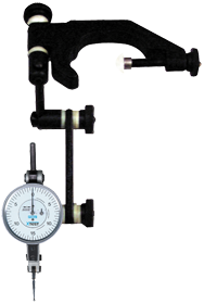 Kit Contains: .060" Range X-Test Indicator; 2 Dovetail Stems; Quill-Type Holder In Case - X-Test Horizontal Test Indicator & Quill-Type Holder Combo - Exact Industrial Supply