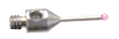 M2 Male Thread - 20mm Length - Grade 10 Ruby Star Styli with Stainless Steel Body - Exact Industrial Supply