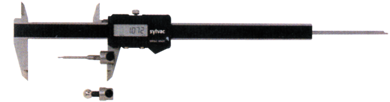 2" Overall Length - .062 Shaft Diameter - Jaw Clamp-On Attachment for Calipers - Exact Industrial Supply