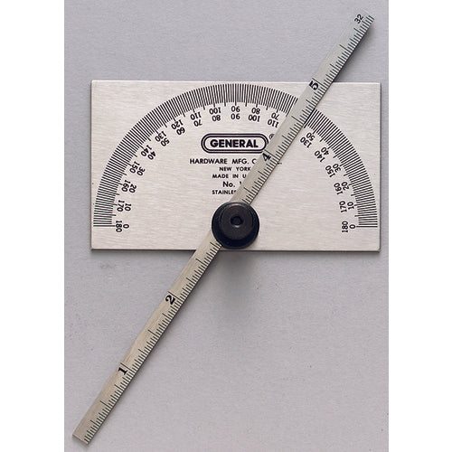 19 - Rectangular Head - Protractor - Exact Industrial Supply