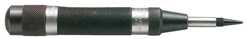 5/8 Body Diameter x 6'' Overall Length - Heavy Duty Steel Automatic Center Punch - Exact Industrial Supply