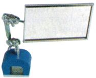 #MB560 - 3-1/2 x 2'' Rectangular - Inspection Mirror with Magnetic Base - Exact Industrial Supply