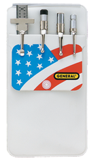 #S008 - Magnetic Pick-Up; Scriber Center Punch; & Rule - Pocket Protector Set - Exact Industrial Supply