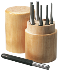 #SPC75 - 1/16-5/16" Diameter - 8 Piece Drive Pin Punch Set - Exact Industrial Supply