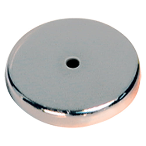 Low Profile Cup Magnet - 3 3/16″ Diameter Round; 47.5 lbs Holding Capacity - Exact Industrial Supply