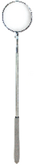 3-7/8'' Size - Round - 32-1/2'' Extended Length - Telescoping Pocket Mirror - Exact Industrial Supply