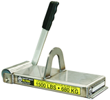 Basic Lift Permanent Ceramic Magnet for Flat steel Lifting - 1500 lbs Lift Capacity - Exact Industrial Supply