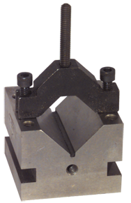 #VB604S1 -- 3 x 4 x 3'' - 60° V-Block & Clamp Set - Exact Industrial Supply