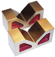 #VB225MCI - 5 x 2-1/2 x 2'' - V-Block - No Clamps - Exact Industrial Supply