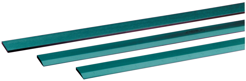 #SE36TSBG - 36'' Long x 2-13/32'' Wide x 7/32'' Thick - Steel Straight Edge With Bevel & Graduations - Exact Industrial Supply