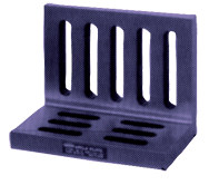 6 x 5 x 4-1/2" - Machined Open End Slotted Angle Plate - Exact Industrial Supply