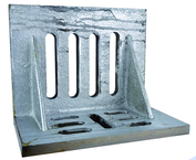 10 x 8 x 6" - Machined Webbed (Closed) End Slotted Angle Plate - Exact Industrial Supply