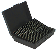 #UTPS20 - 20 Piece Set - 1/32'' Thickness - 1/16'' Increments - 1/2 to 1-11/16'' - Parallel Set - Exact Industrial Supply