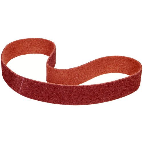 1″ × 42″ Non-Woven Narrow Belt Aluminum Oxide Rapid Prep Medium Grit - Exact Industrial Supply