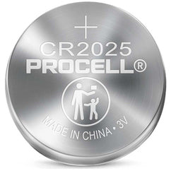 PC2025 3V Lithium Coin Batteries-Priced per Sheet of 5 - 4 Sheets Min. (20 Batteries) - Exact Industrial Supply