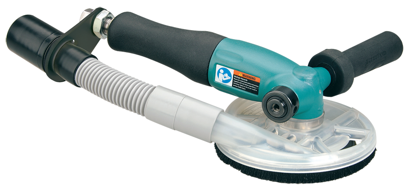 #52596 - 5" - Disc Sander - Air Powered - Vacuum Type - Exact Industrial Supply