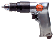 #7525 - 3/8" Chuck Size - Reversing - Air Powered Drill - Exact Industrial Supply
