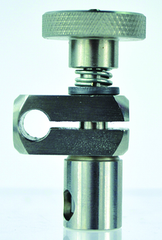 1/4 x 1/4" - Medium Duty - Adjustable Swivel Clamp - Stainless - Exact Industrial Supply