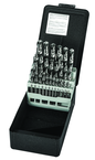 29 Pc. 1/16" - 1/2" by 64ths HSS Bright Screw Machine Drill Set - Exact Industrial Supply