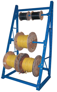 36 x 36 x 120'' - 4-Axle Reel Rack - Exact Industrial Supply