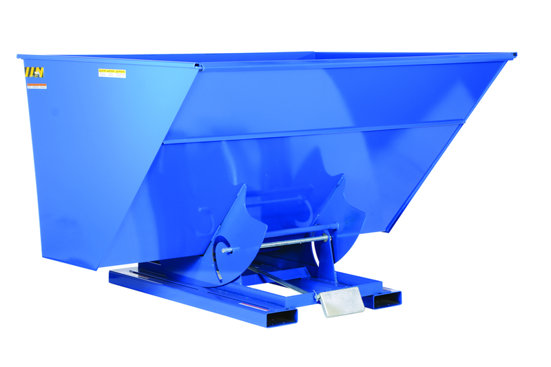 41-1/4 x 69 x 42-3/4" - 18" Fork Pocket Centers - 1 Cubic Yard - 4000 lbs Capacity - Exact Industrial Supply