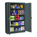 48"W x 24"D x 78"H Storage Cabinet w/400 Lb Capacity per Shelf for Lots of Heavy Duty Storage - Knocked-Down - Exact Industrial Supply