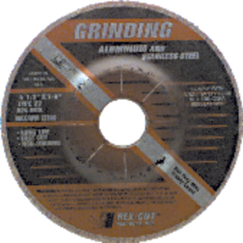 7″ × 1/4″ × 7/8″ - Aluminum Oxide A36GFX - Depressed Center Wheel - Exact Industrial Supply