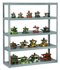 48"W x 18"D x 72"H Tool & Die Rack 5 Levels w/4,000 lbs capacity per level - Exact Industrial Supply