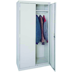 46 x 24 x 72'' (Sand, Gray, Charcoil, or Black (Please specify)) - Combo Wardrobe/Storage Cabinet - Exact Industrial Supply