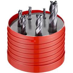 6 PC 4FL MM END MILL SET - Exact Industrial Supply